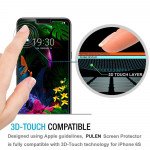 Wholesale LG G8 ThinQ Full Tempered Glass Screen Protector Case Friendly (Black Edge)